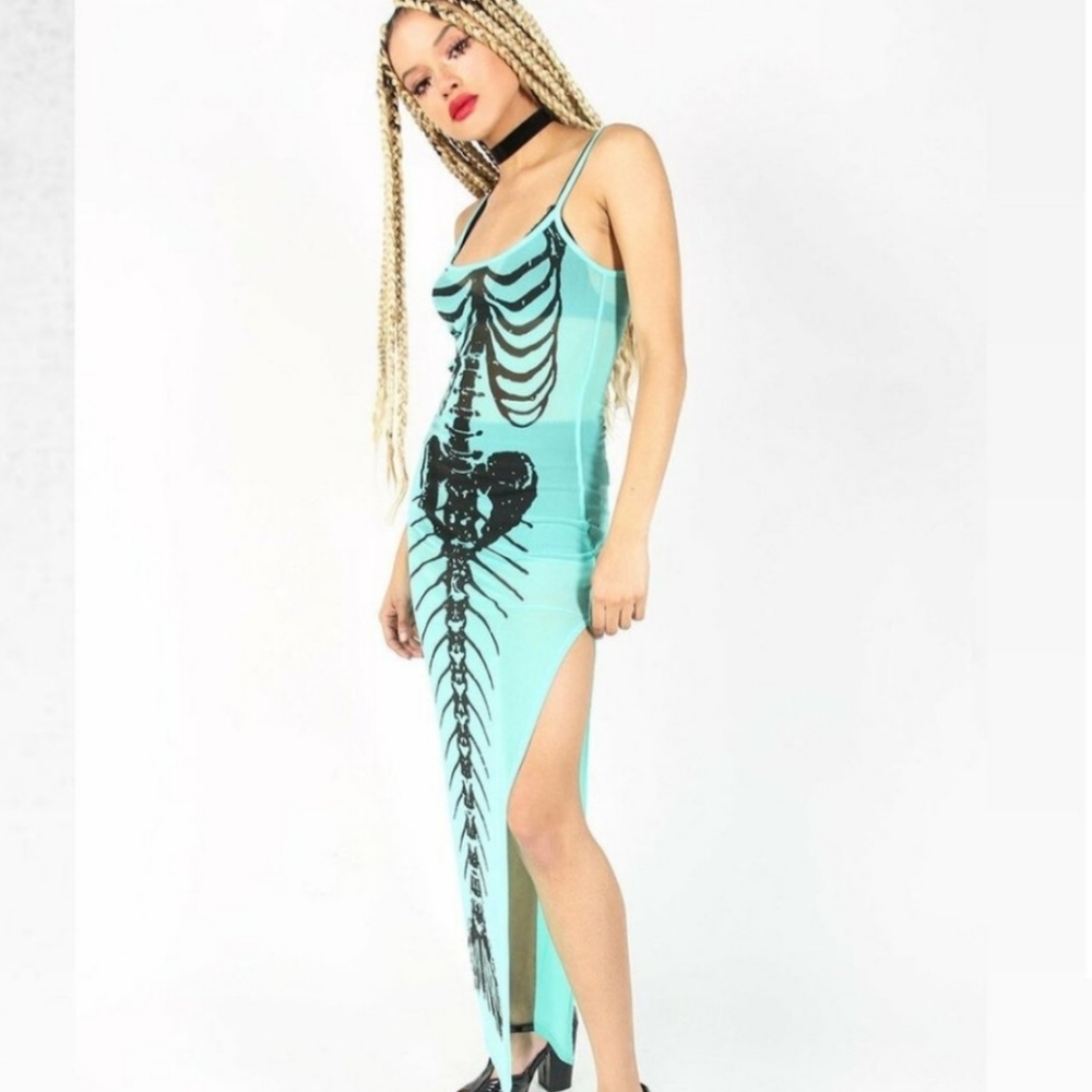 π Iron Fist Bone Deep Mesh Maxi Dress π - Picture 2 of 16